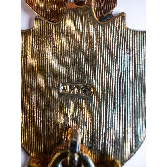 Vintage Art Panda Bear Pendant Charm Dangle Moving Dancing - Picture 3 of 14